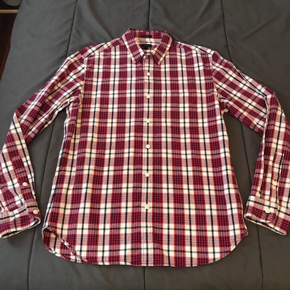 J. Crew flannel button-up, size medium - Picture 10 of 10
